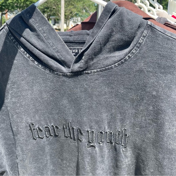 Forever 21 “Fear the Youth” faded hoodie - Picture 1 of 4
